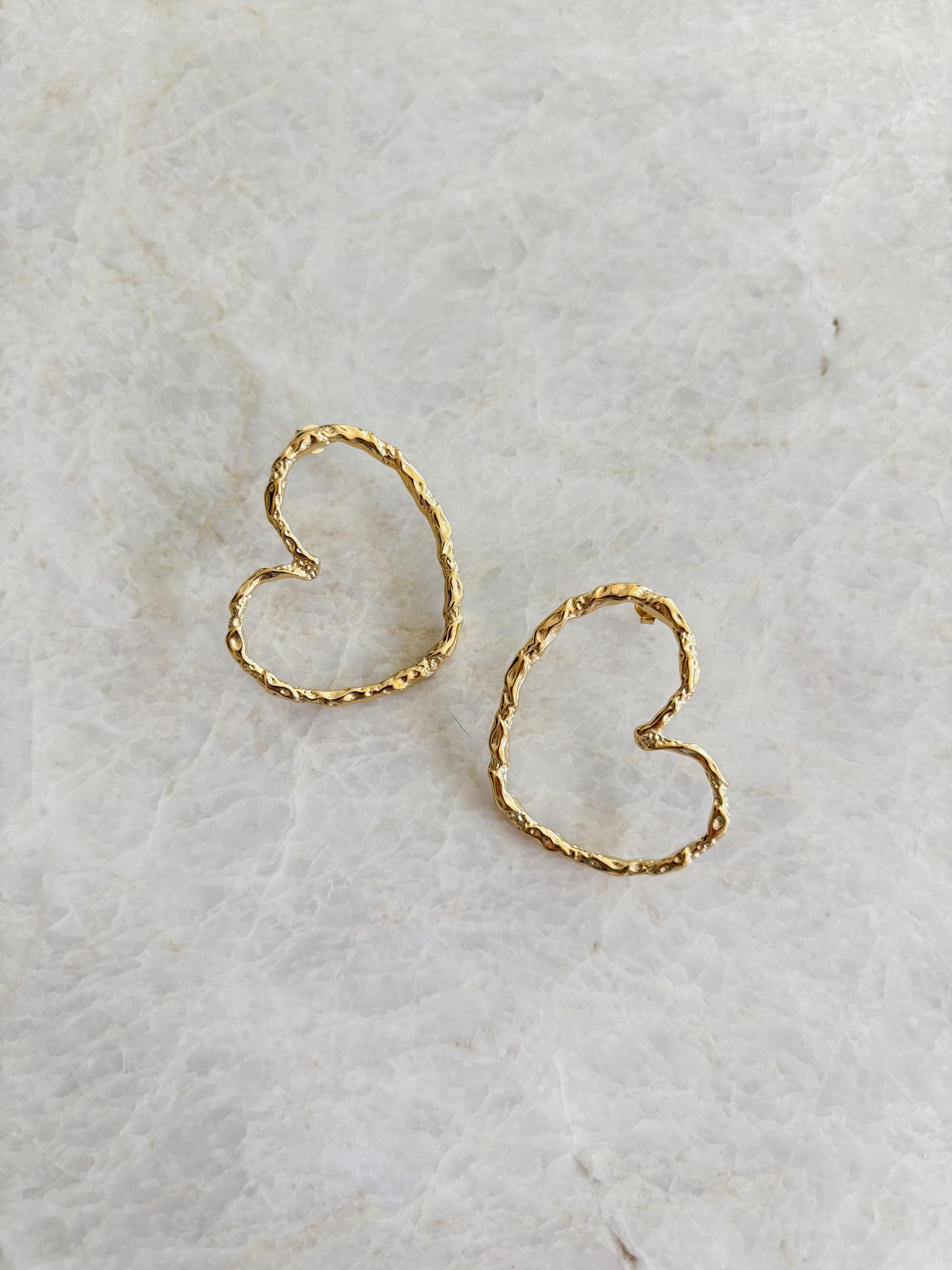 Heart studs xl
