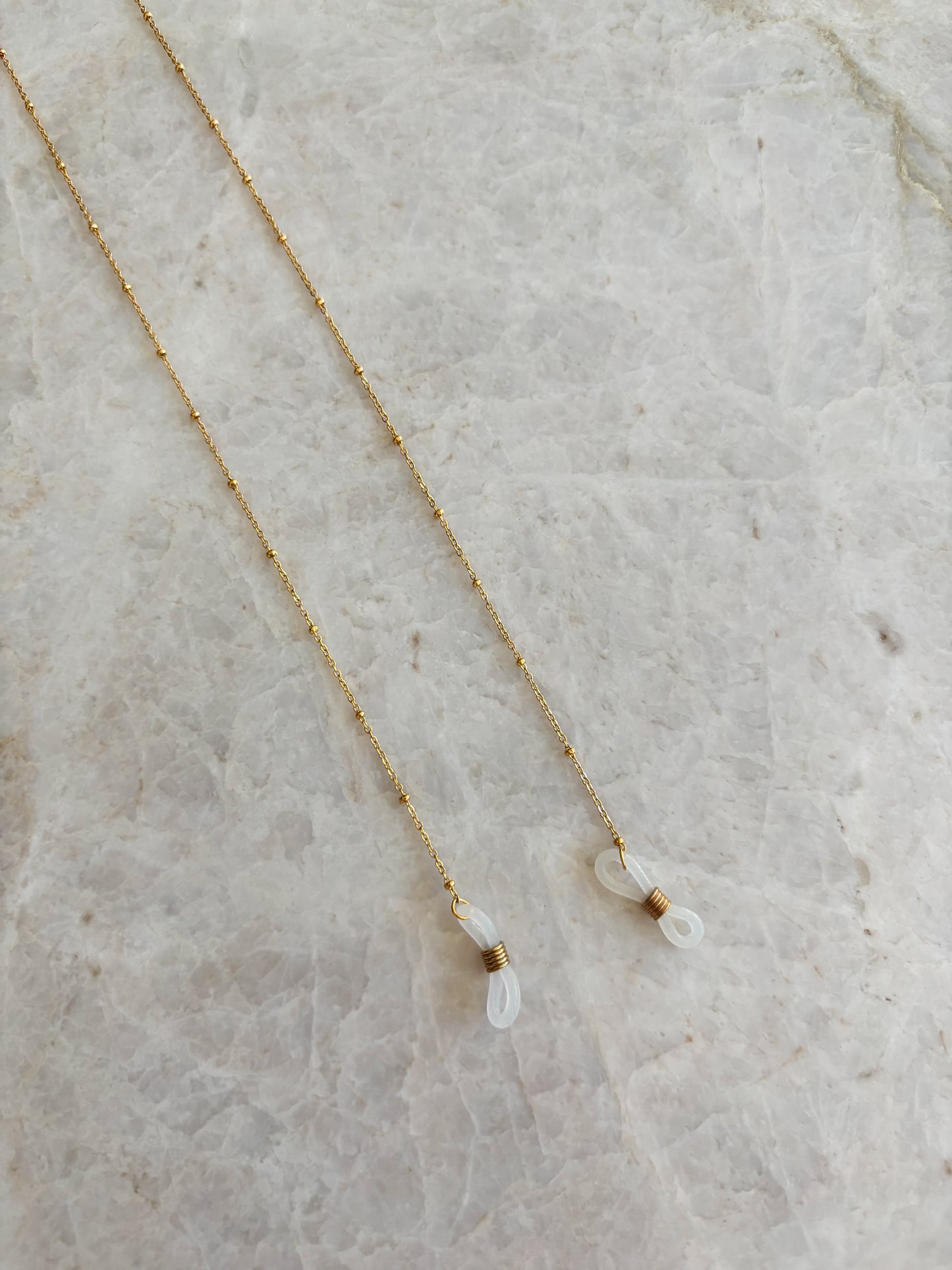 Brillenketting - fijn goud