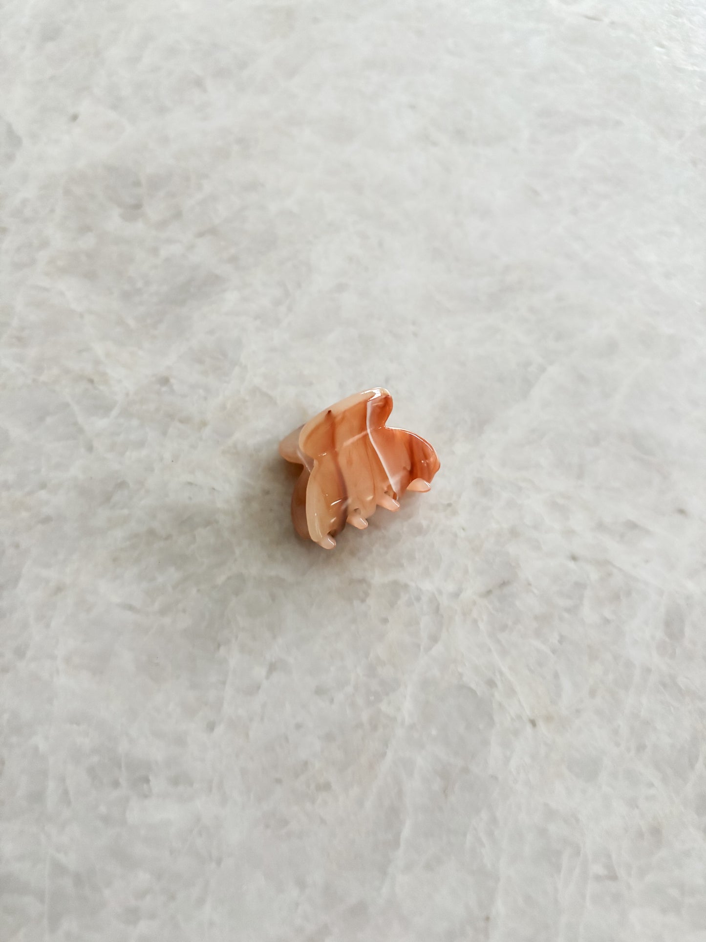 Mini hairclip - brown