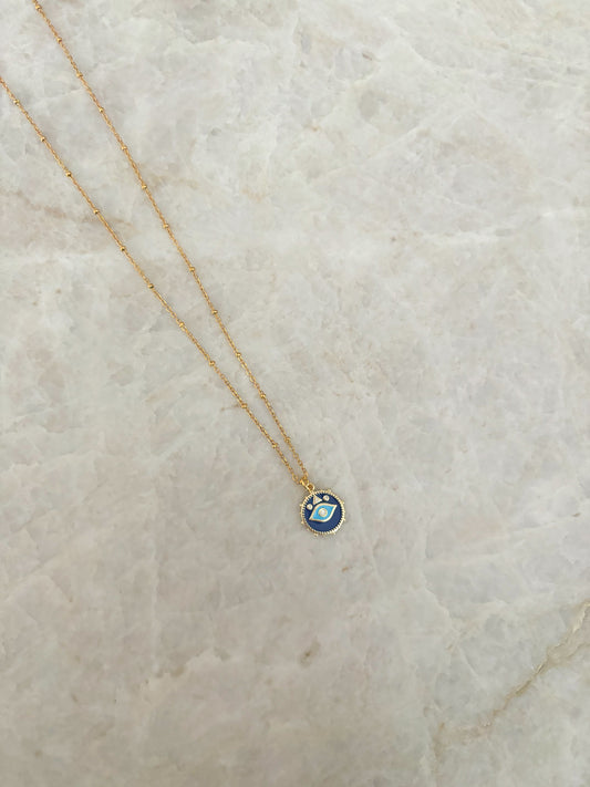 Lucky eye necklace - blue