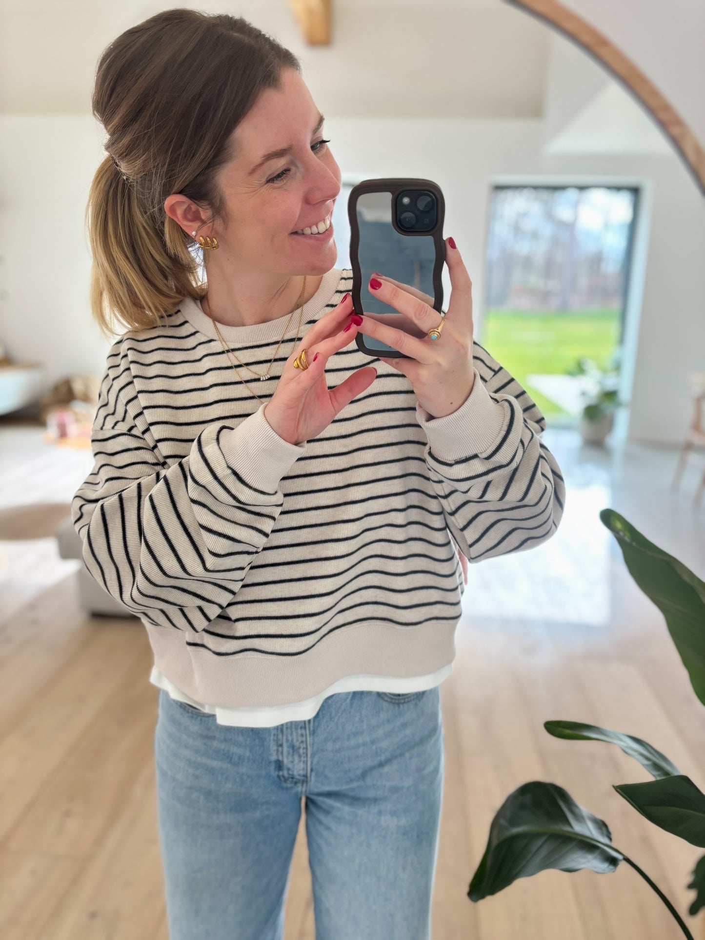 Striped sweatshirt