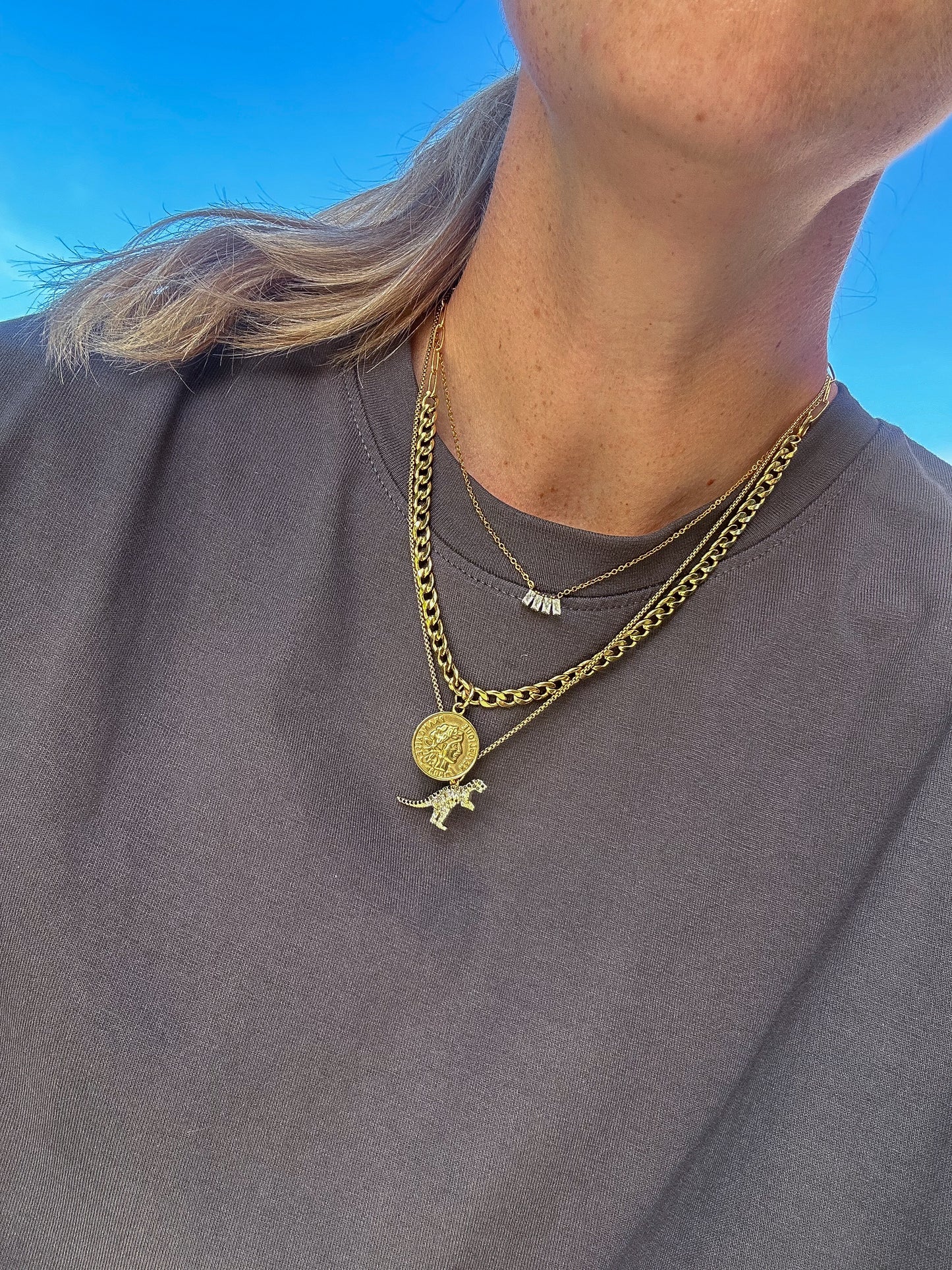 Dino necklace