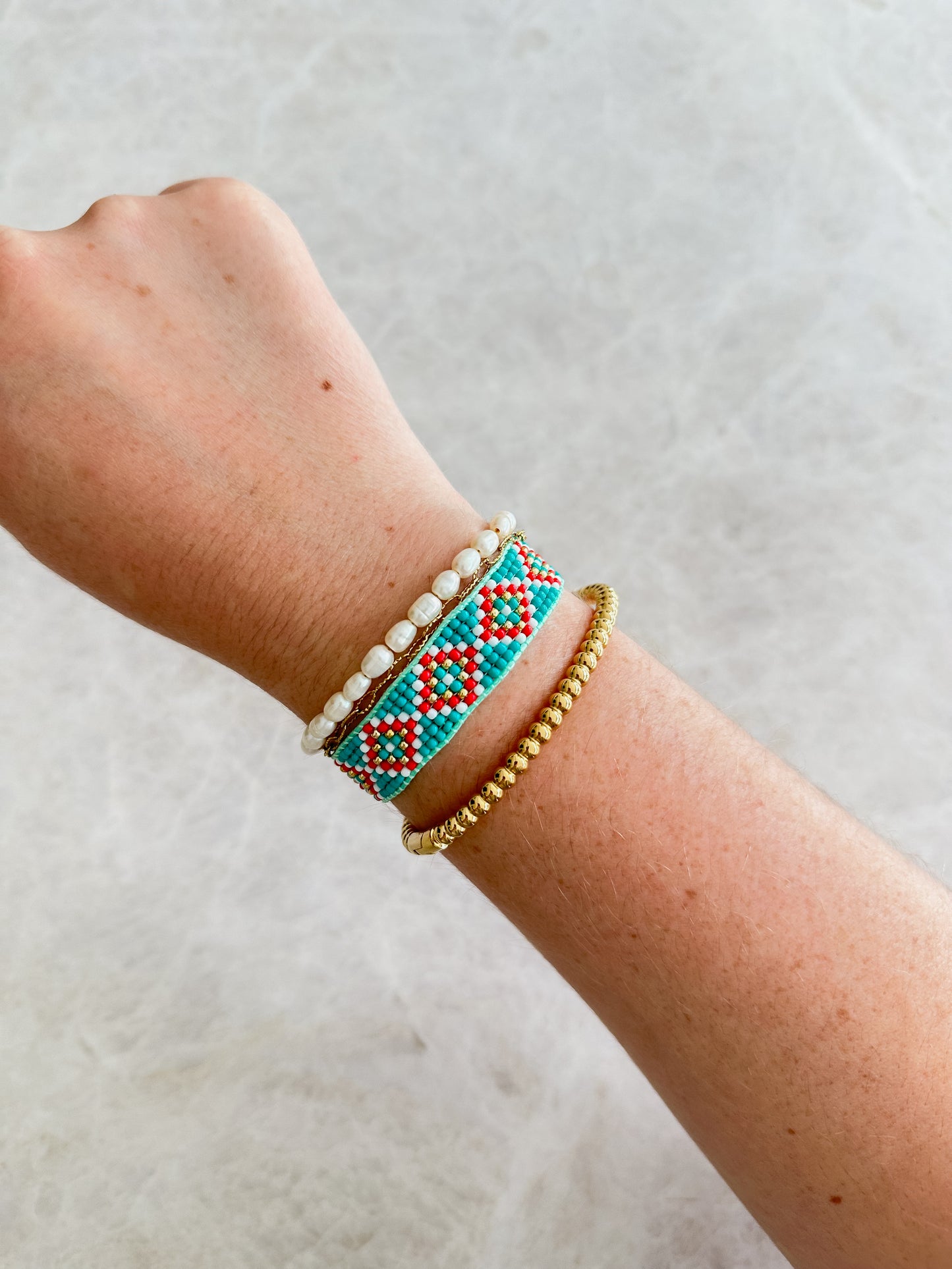 Sunny side up bracelet - ocean blue