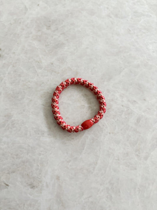 Haarelastiek - rood/roze