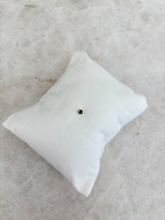 Dot earstud - green