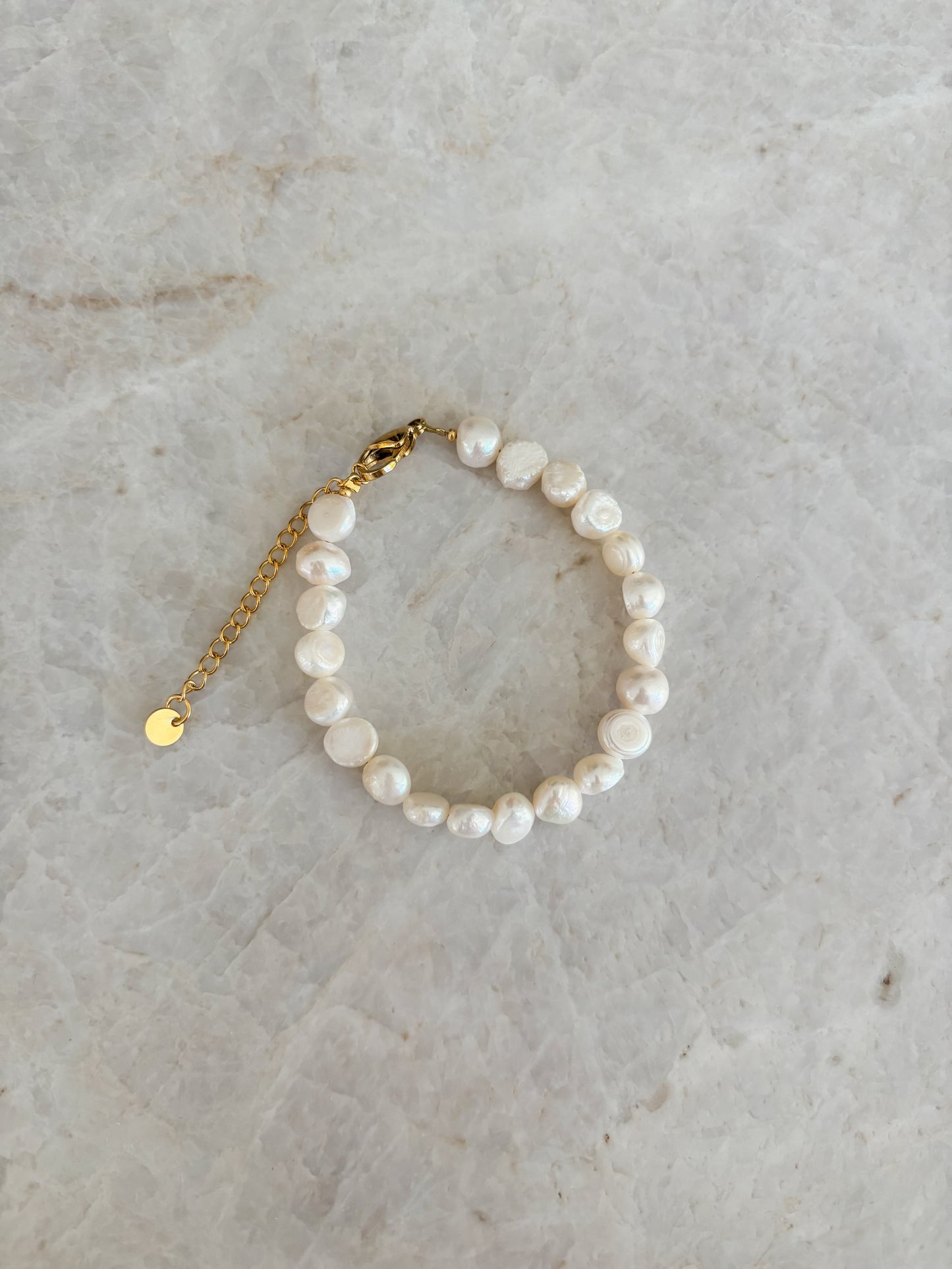 Parelmoeren armband - grof