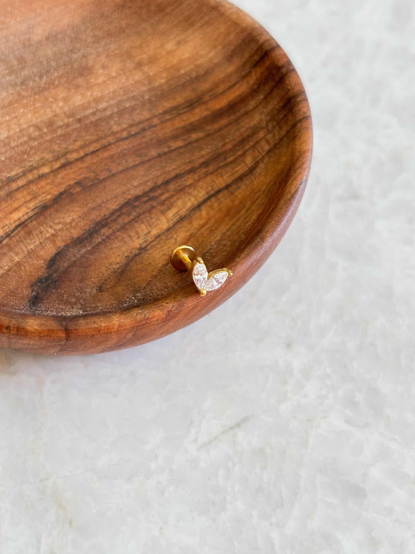Ear piercing - butterfly
