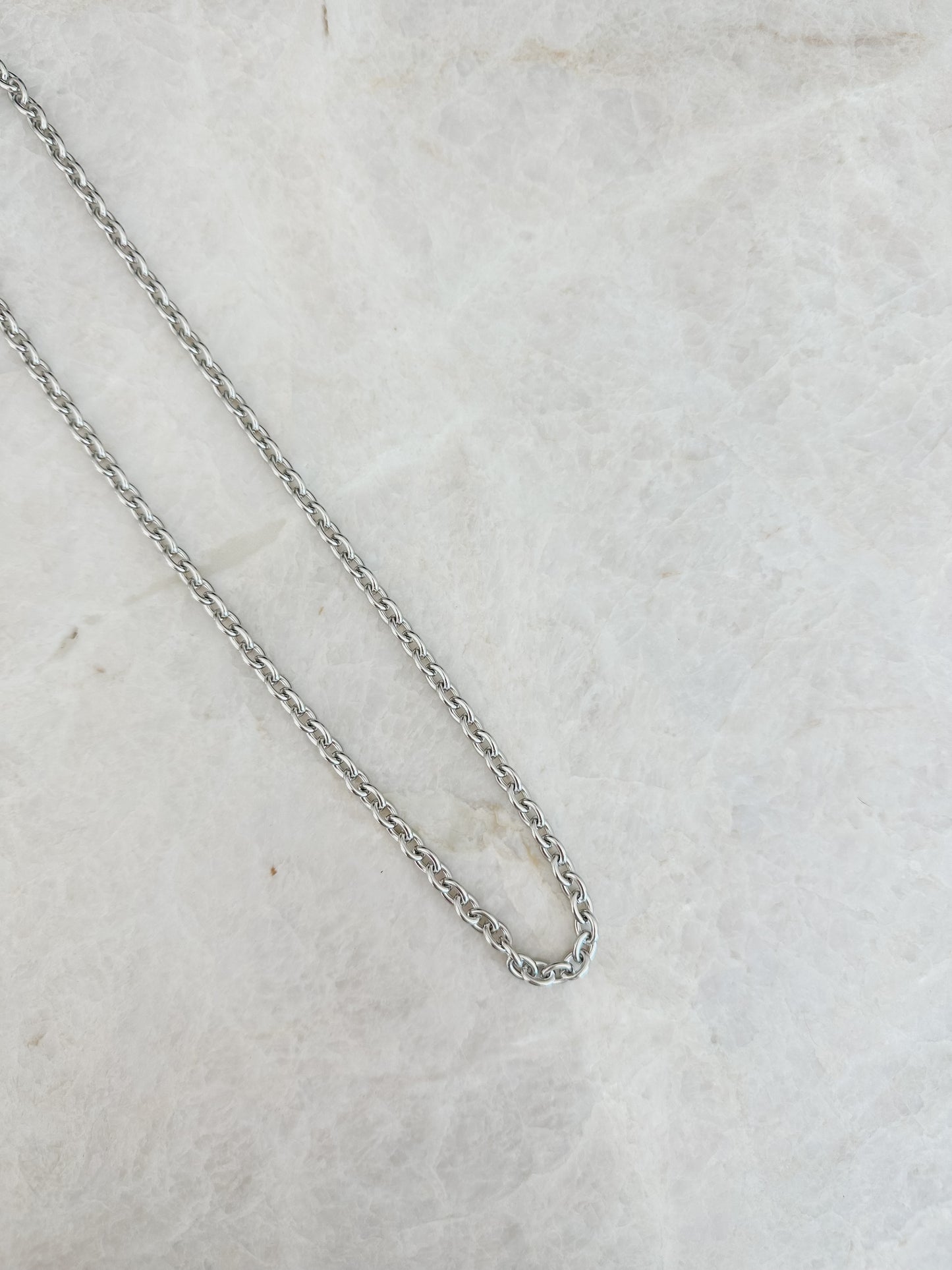 Chunky necklace - silver