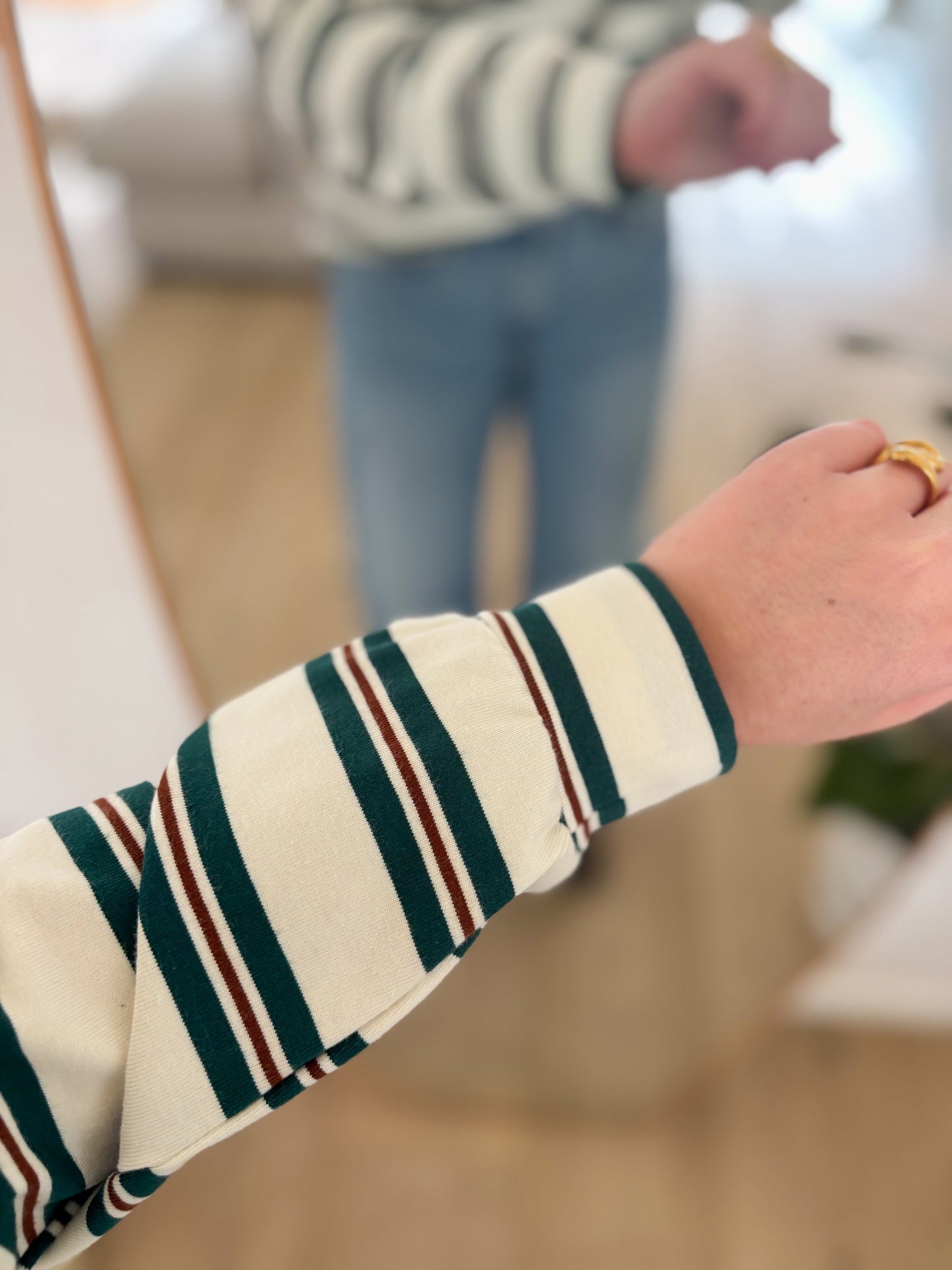 Striped poloshirt