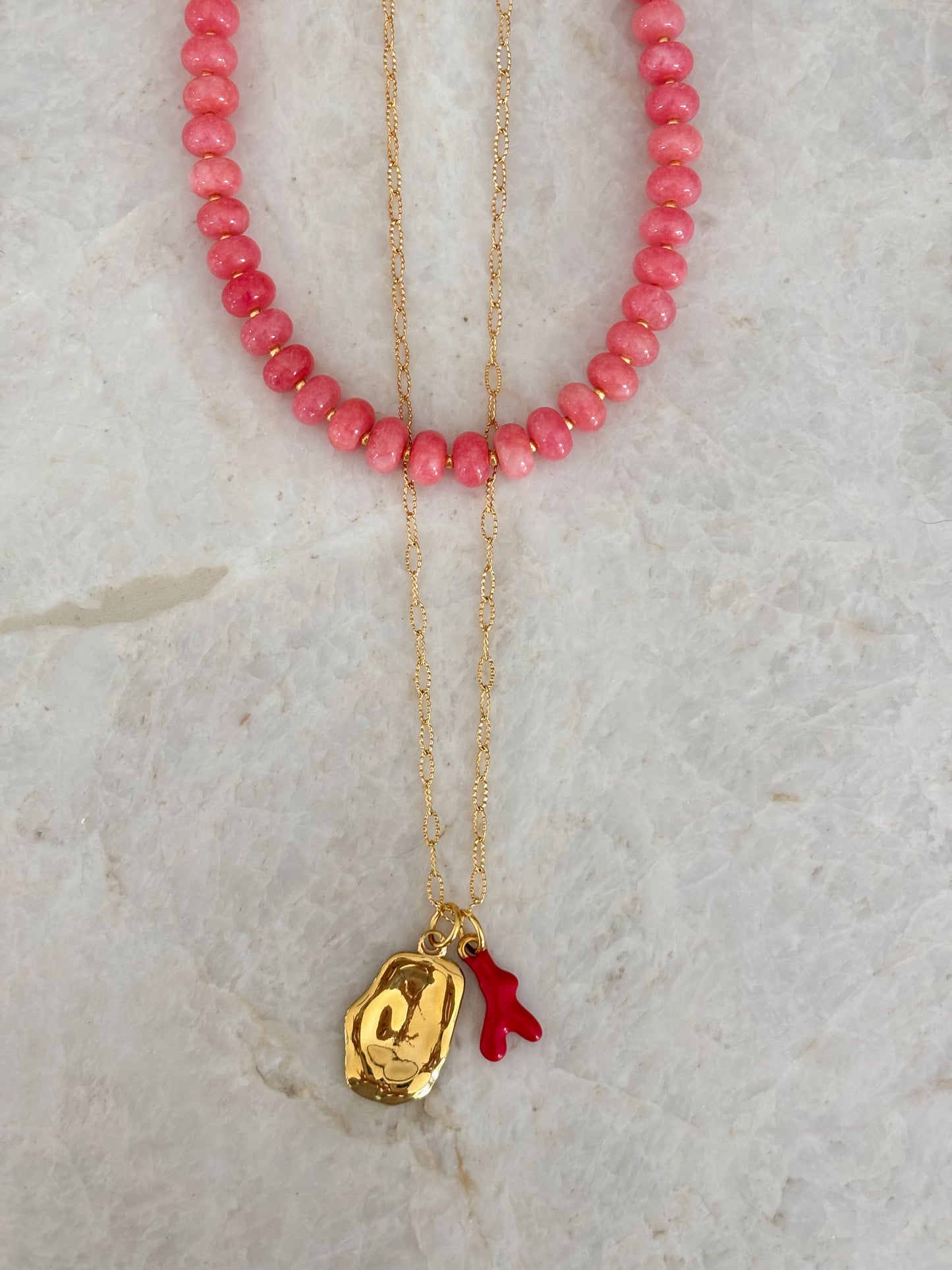 Liva necklace - coral