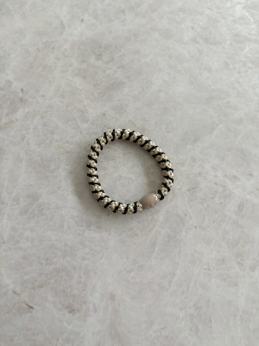 Haarelastiek - goud/zwart