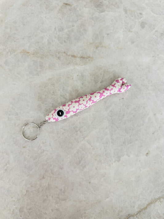 Keychain fish - pink