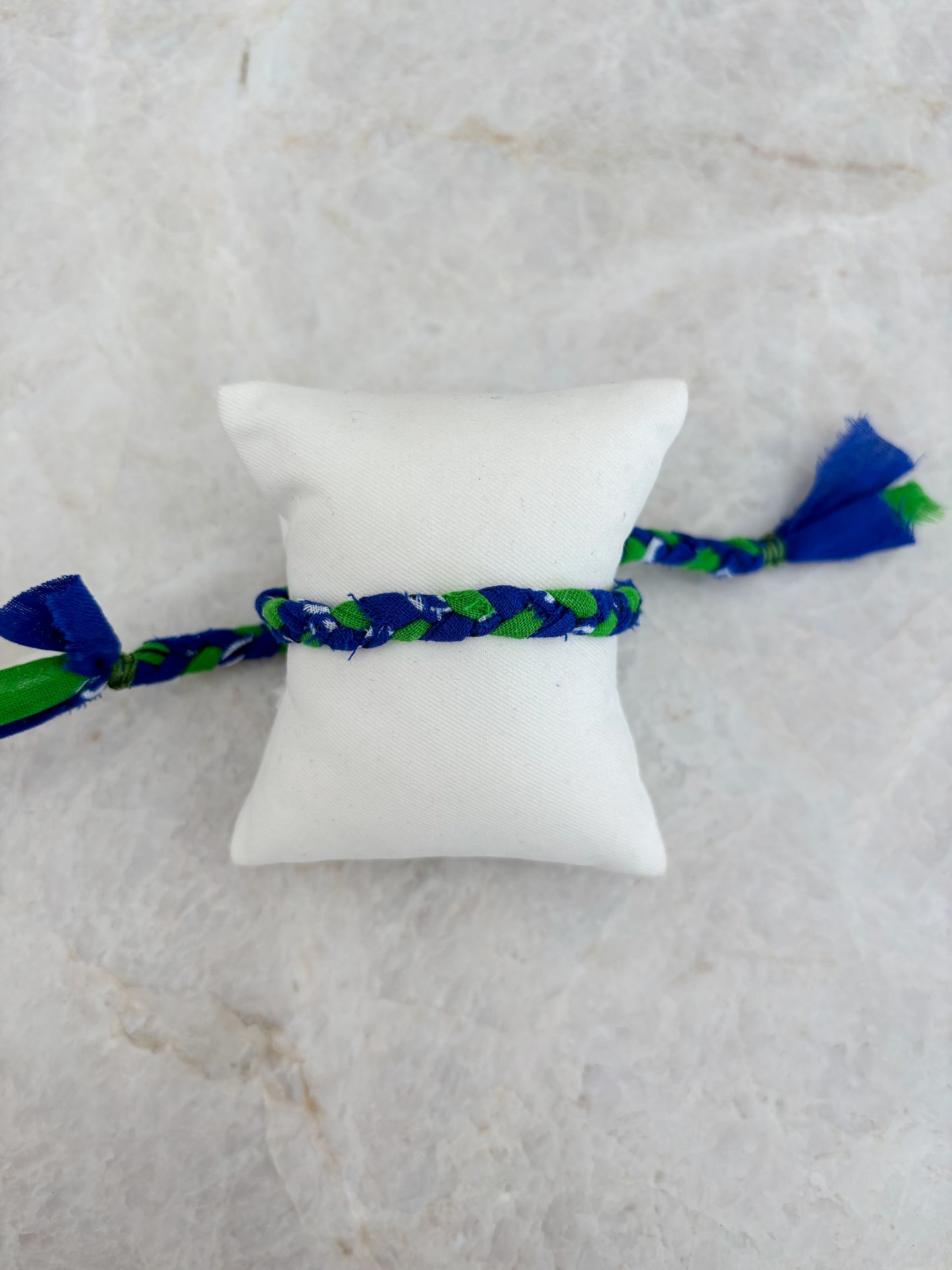 Bandana bracelet - blue/green