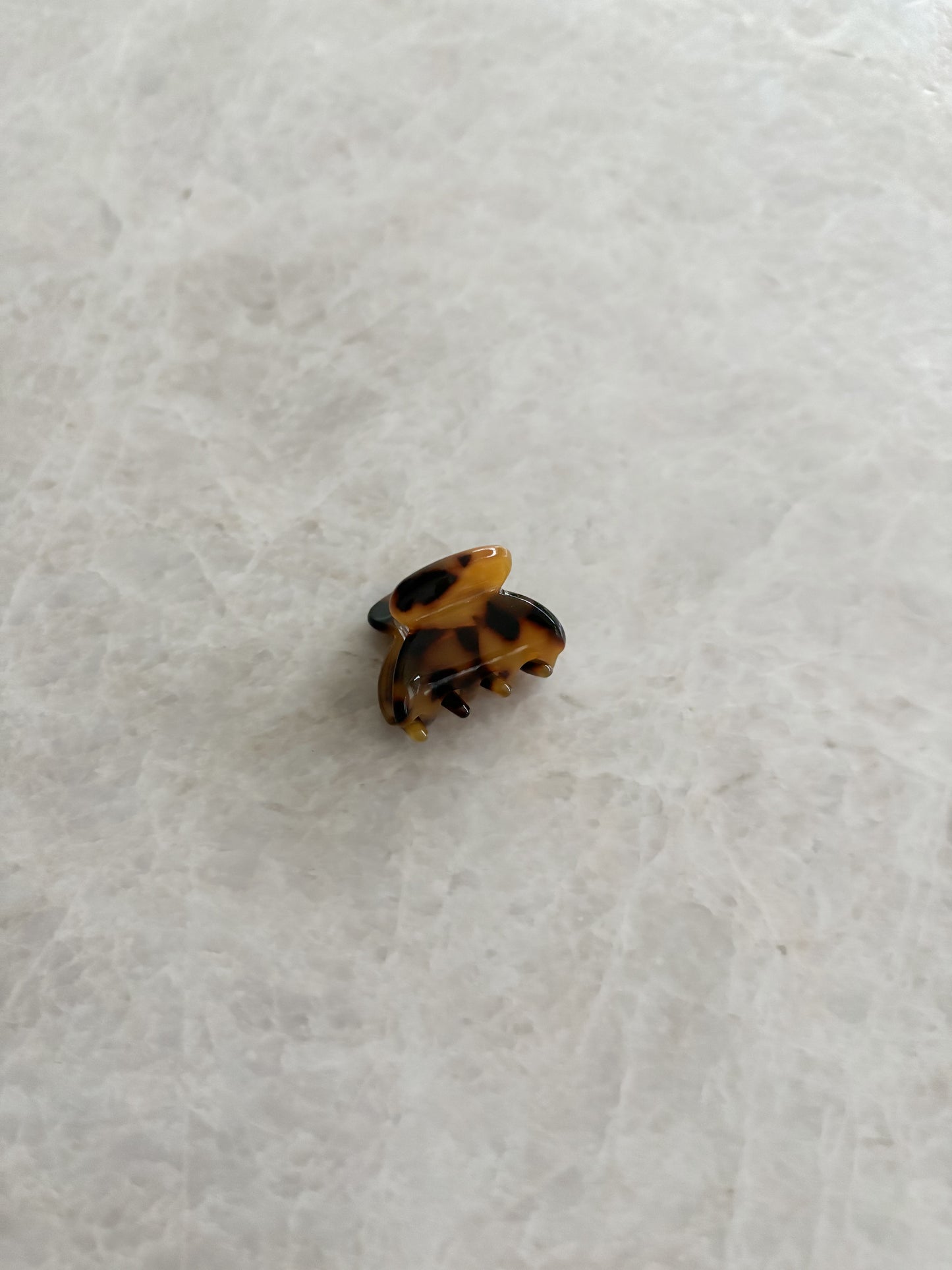 Mini hairclip - dark brown