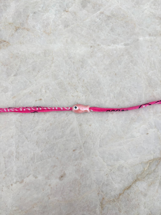 Vis armband - roze