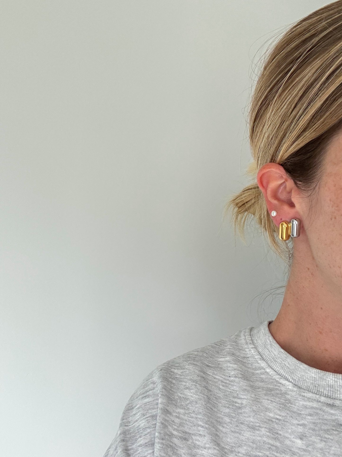 Silver & gold studs