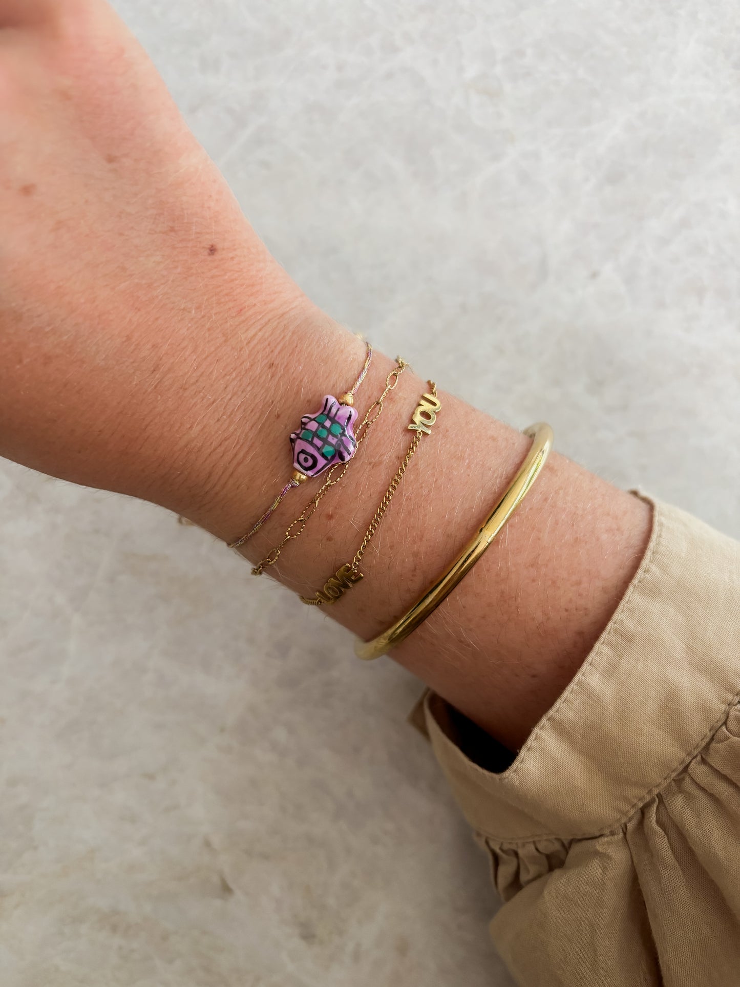 Fish bracelet - purple