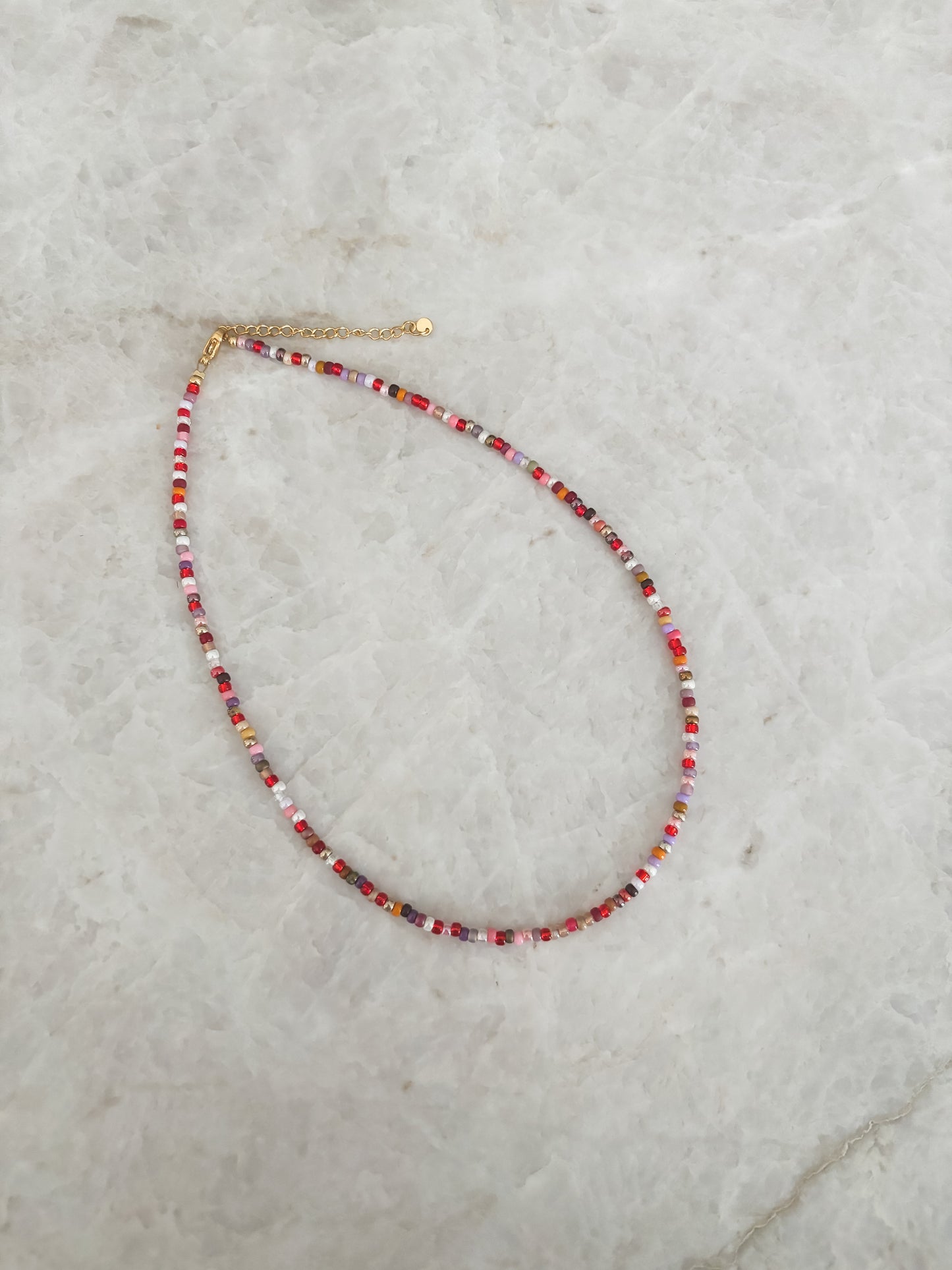 Pink rainbow necklace