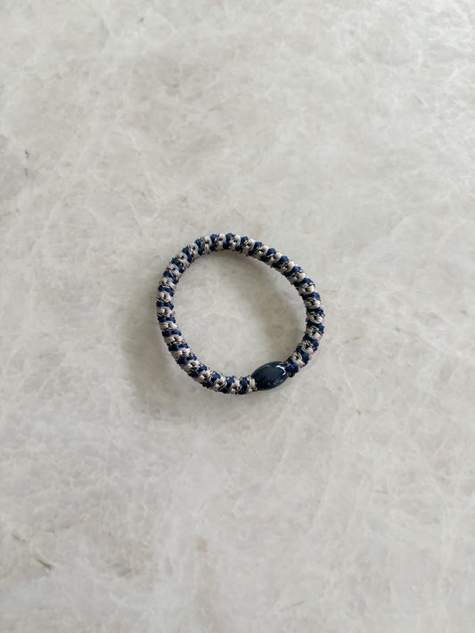 Haarelastiek - blauw mix