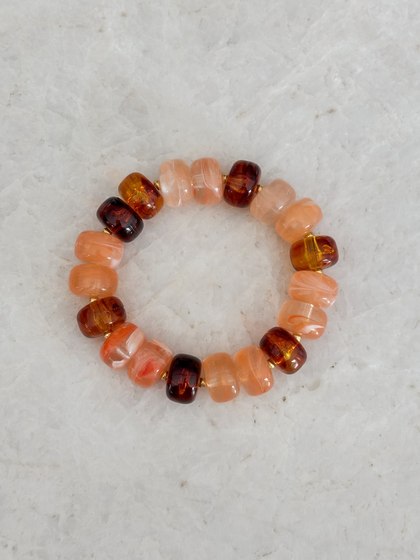 Sophie bracelet - peachy orange
