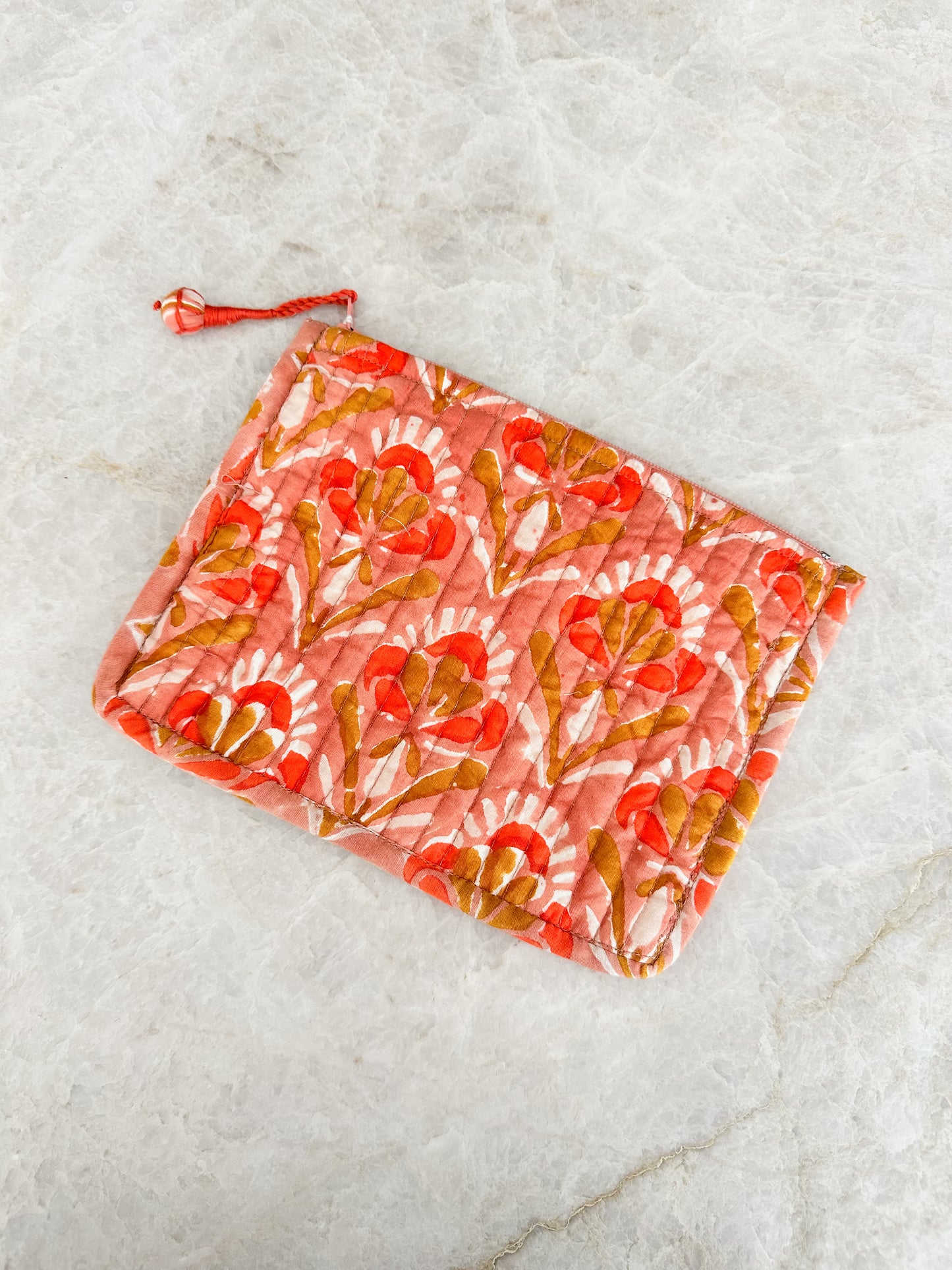 Pouch small - pink/orange