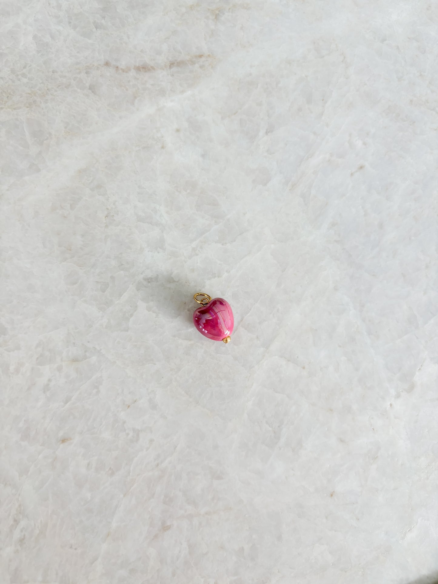Keramiek hart roze