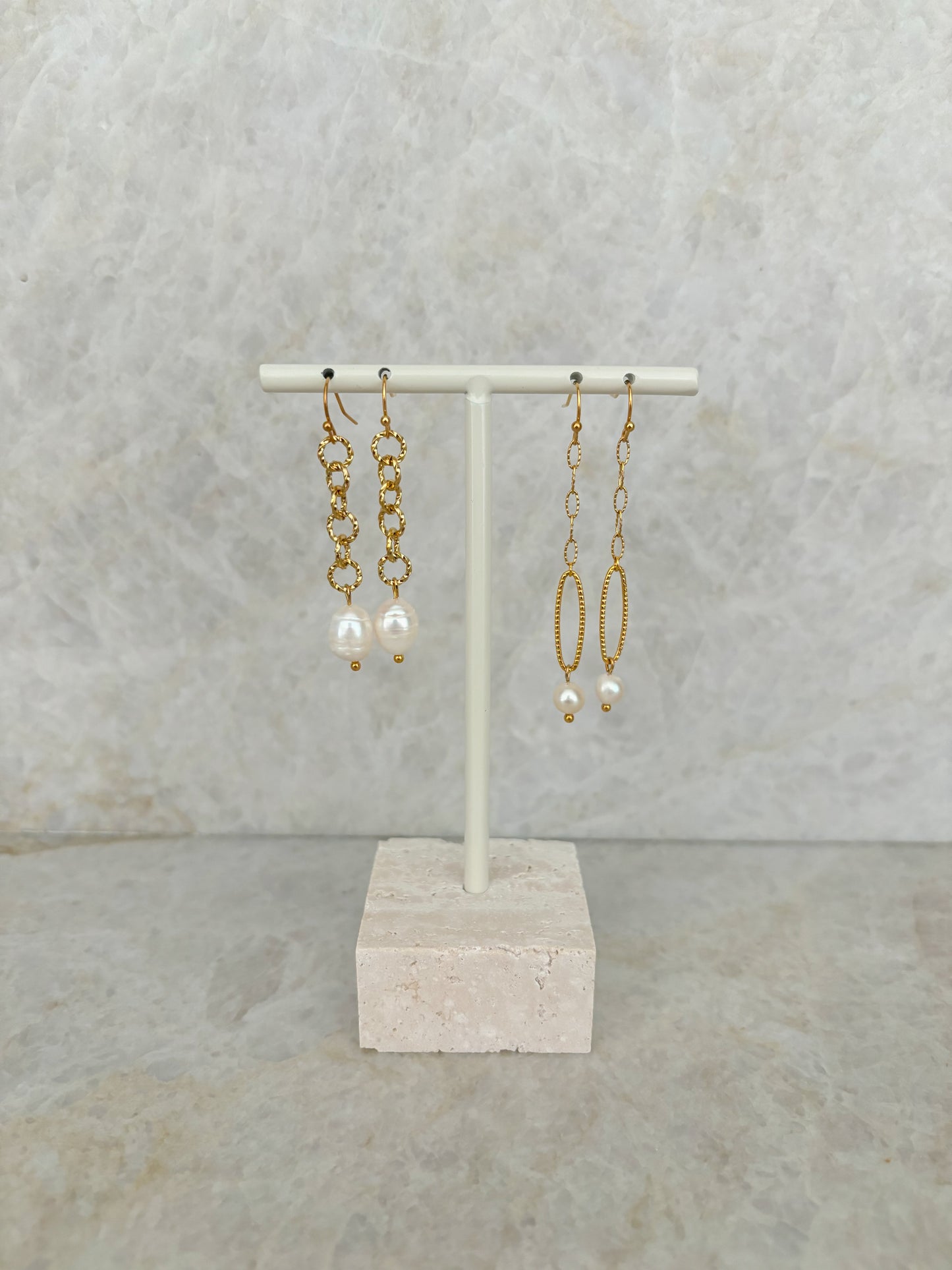 Small pearl earrings