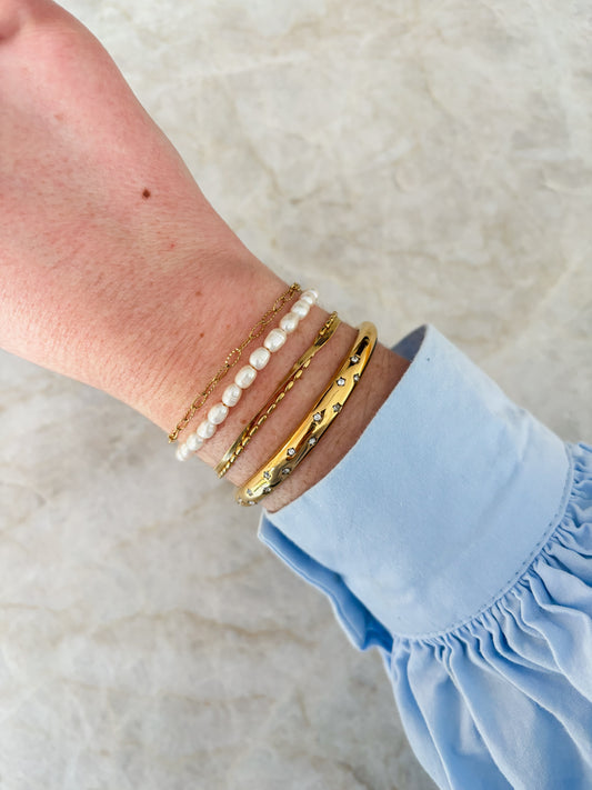 Glitter bangle bracelet