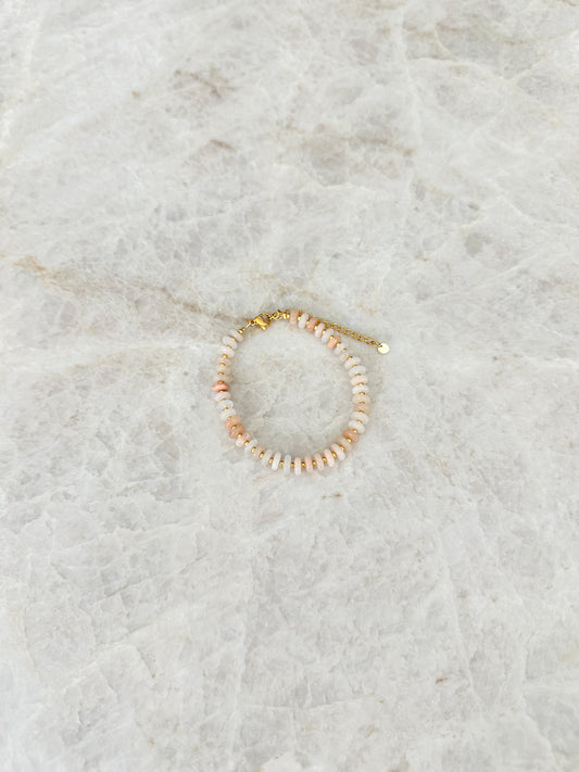 Armband kwarts - nude