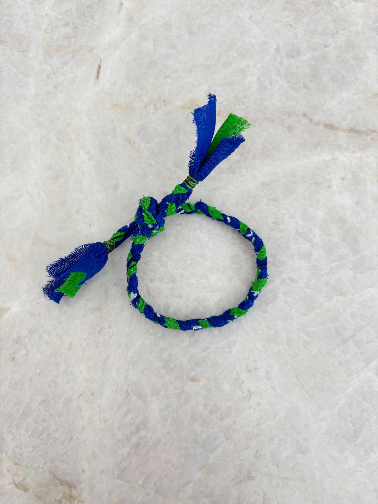 Bandana bracelet - blue/green