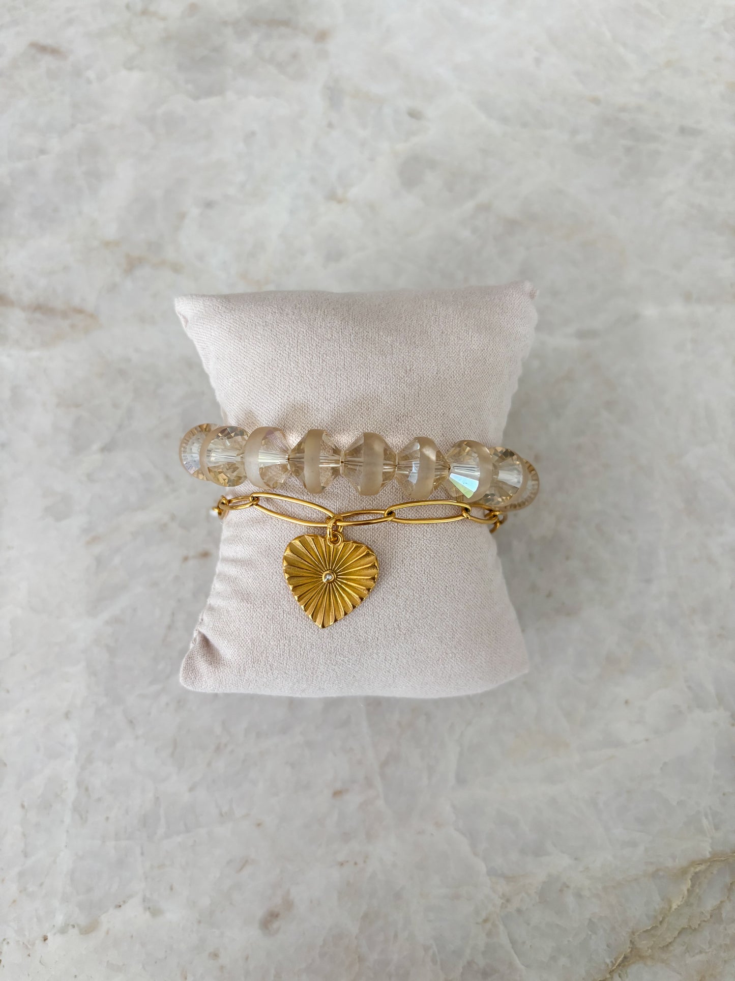 Heart charm bracelet