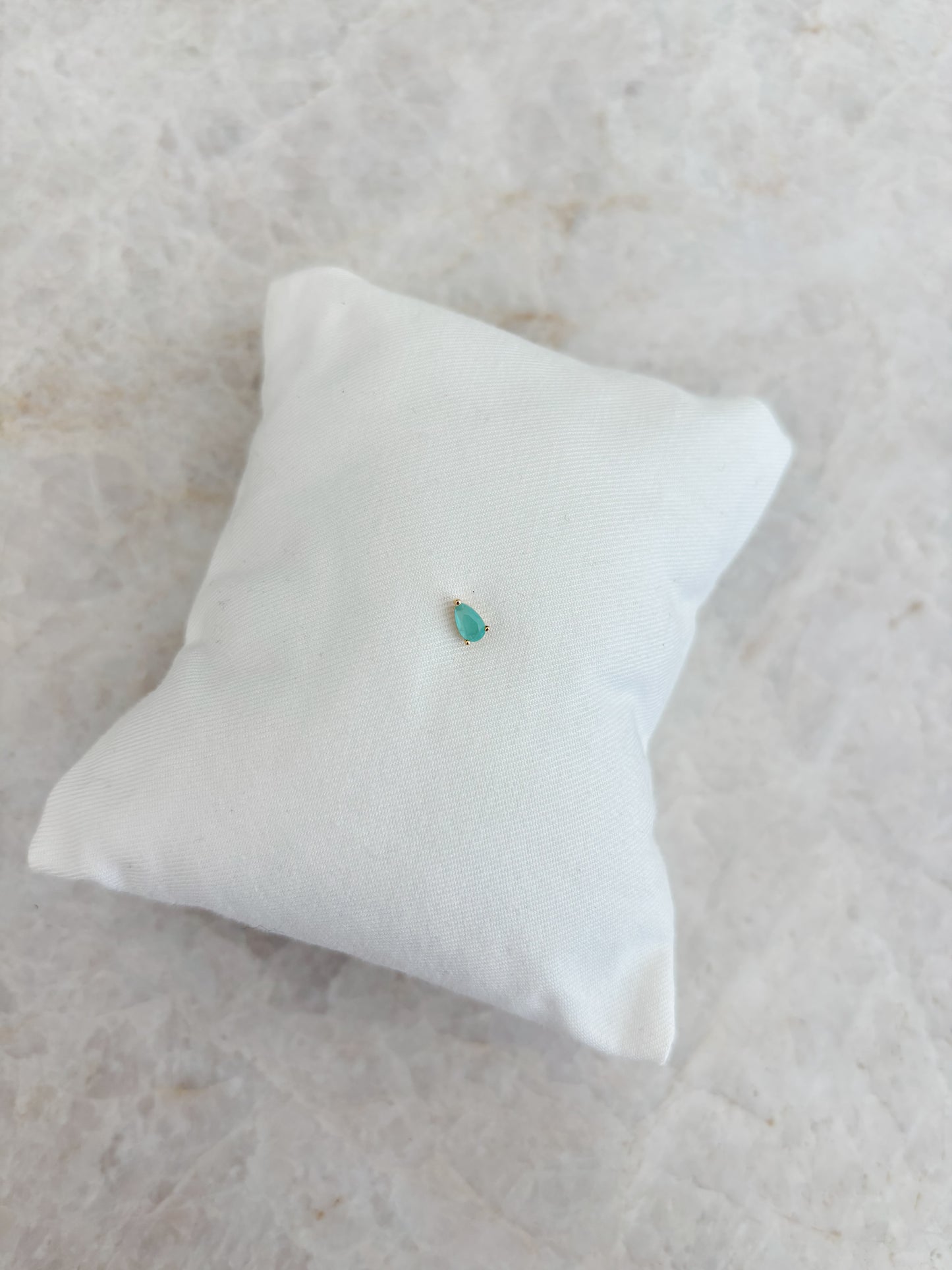 Drop earstud - ocean green