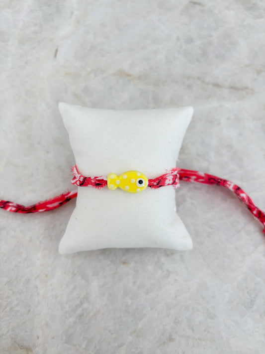 Vis armband - geel