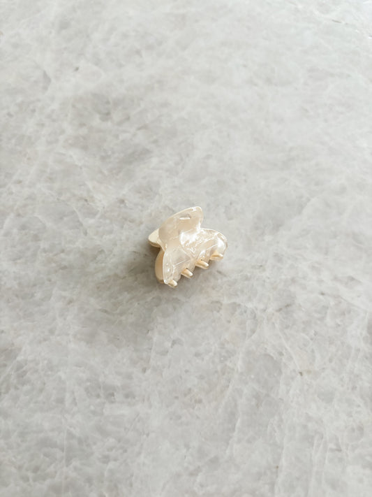 Mini hairclip - ecru