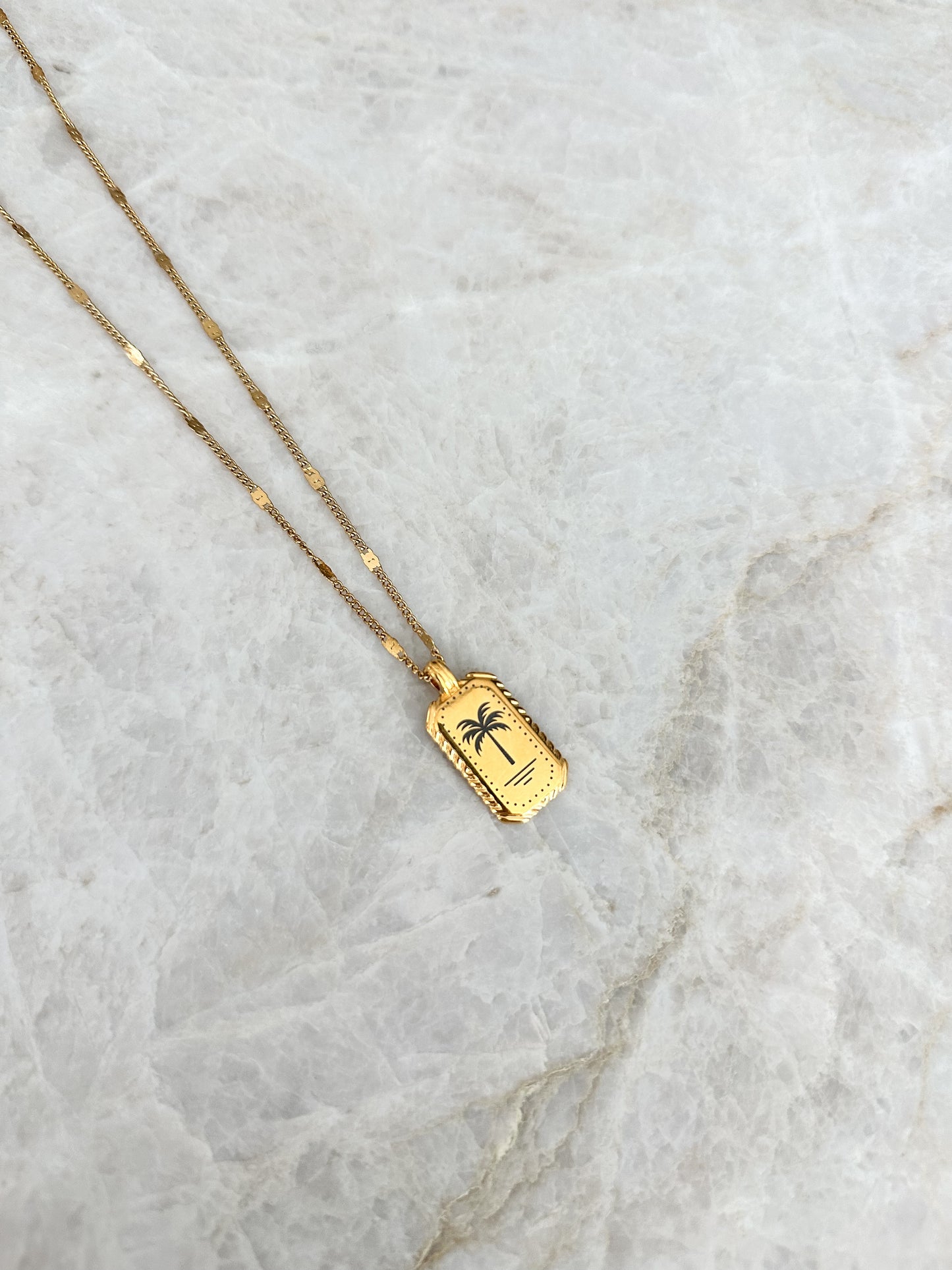 Palmtree summer necklace