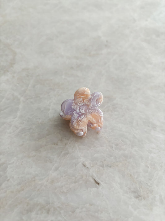 Flower mini hairclip - lila