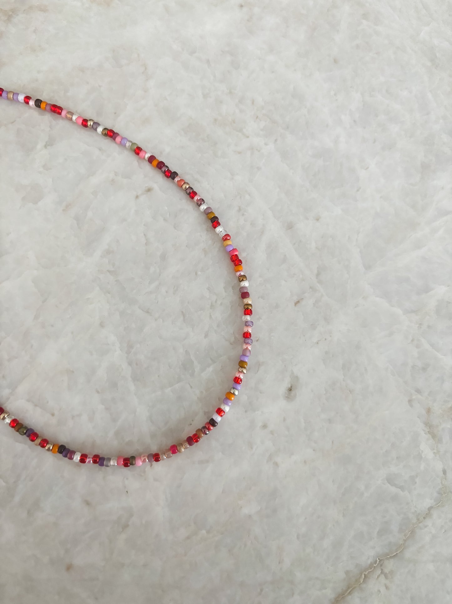 Pink rainbow necklace