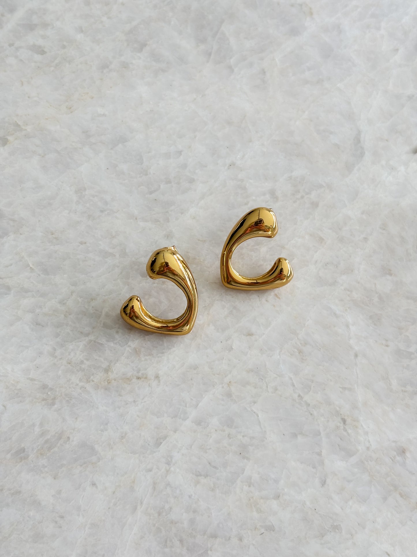 Heart-shaped studs