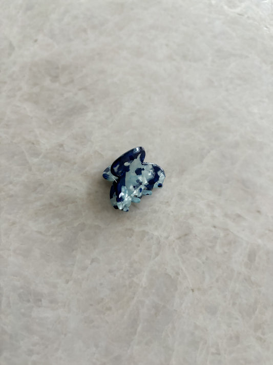 Mini hairclip - blue