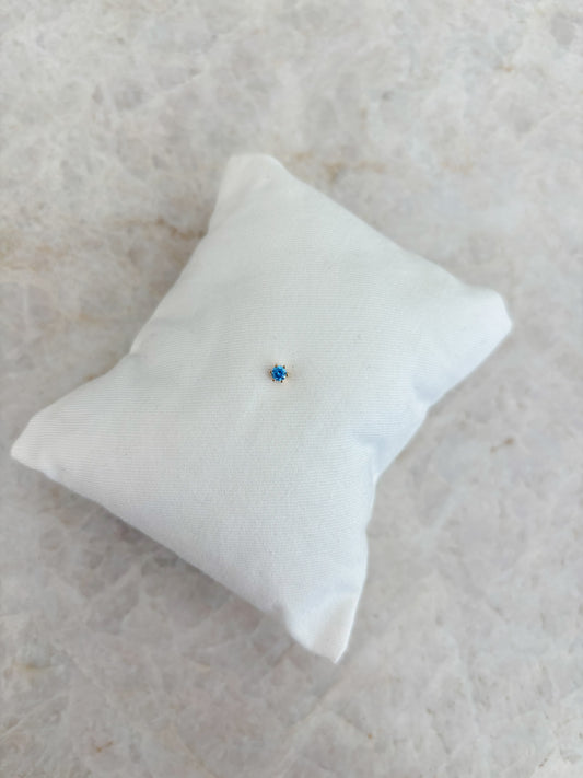 Dot earstud - blue
