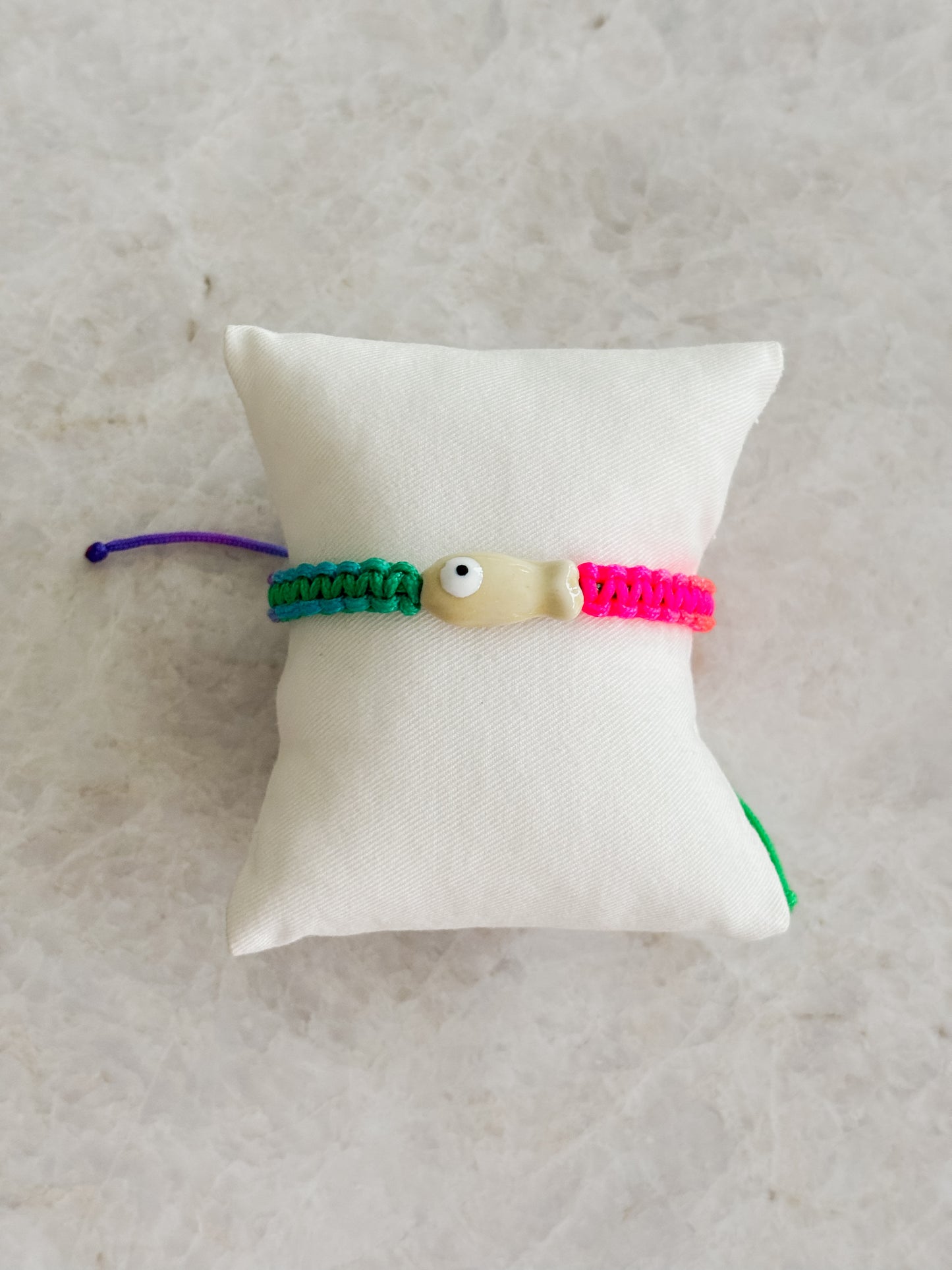 Fluo fish bracelet - yellow