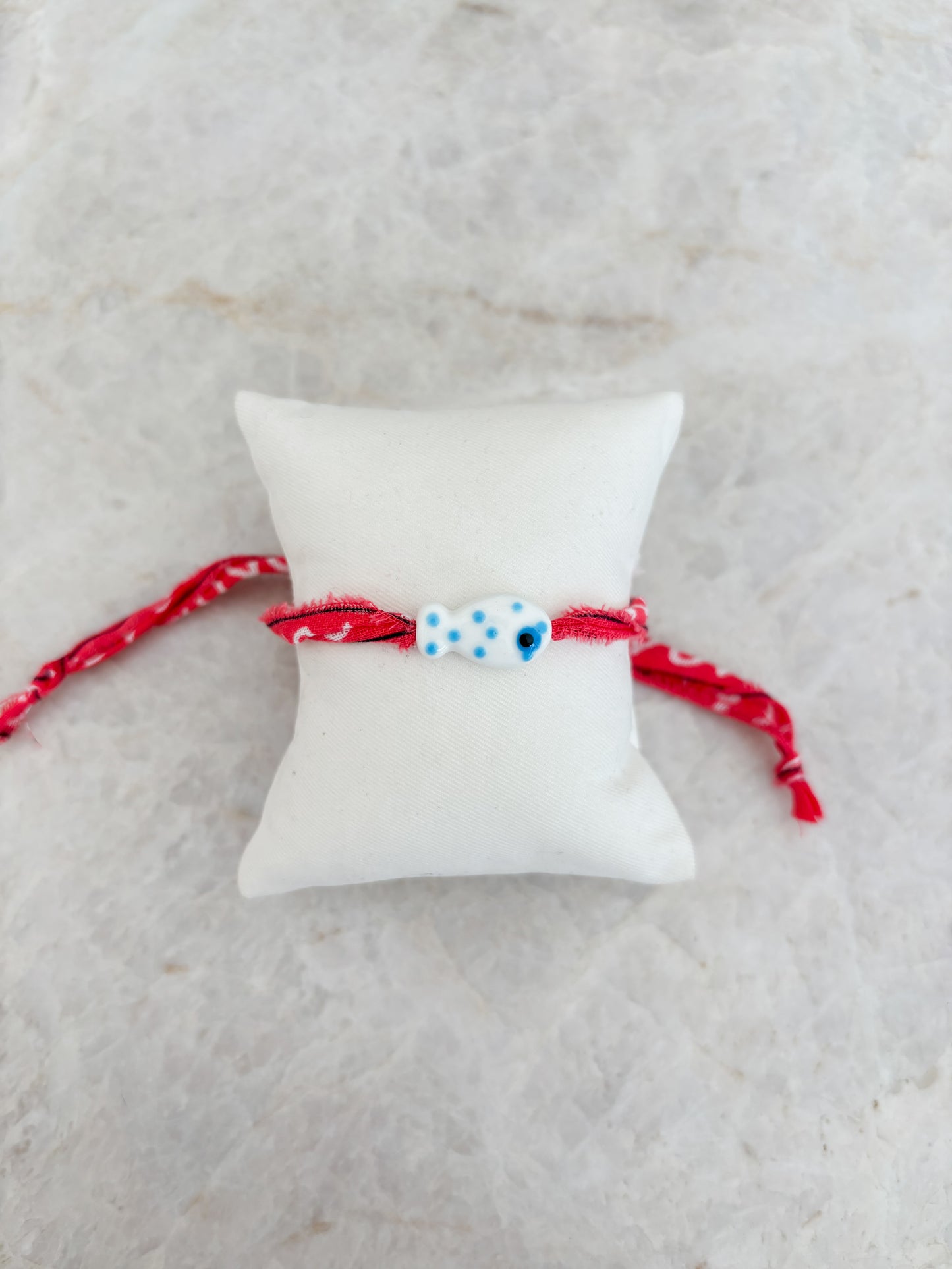 Vis armband - wit