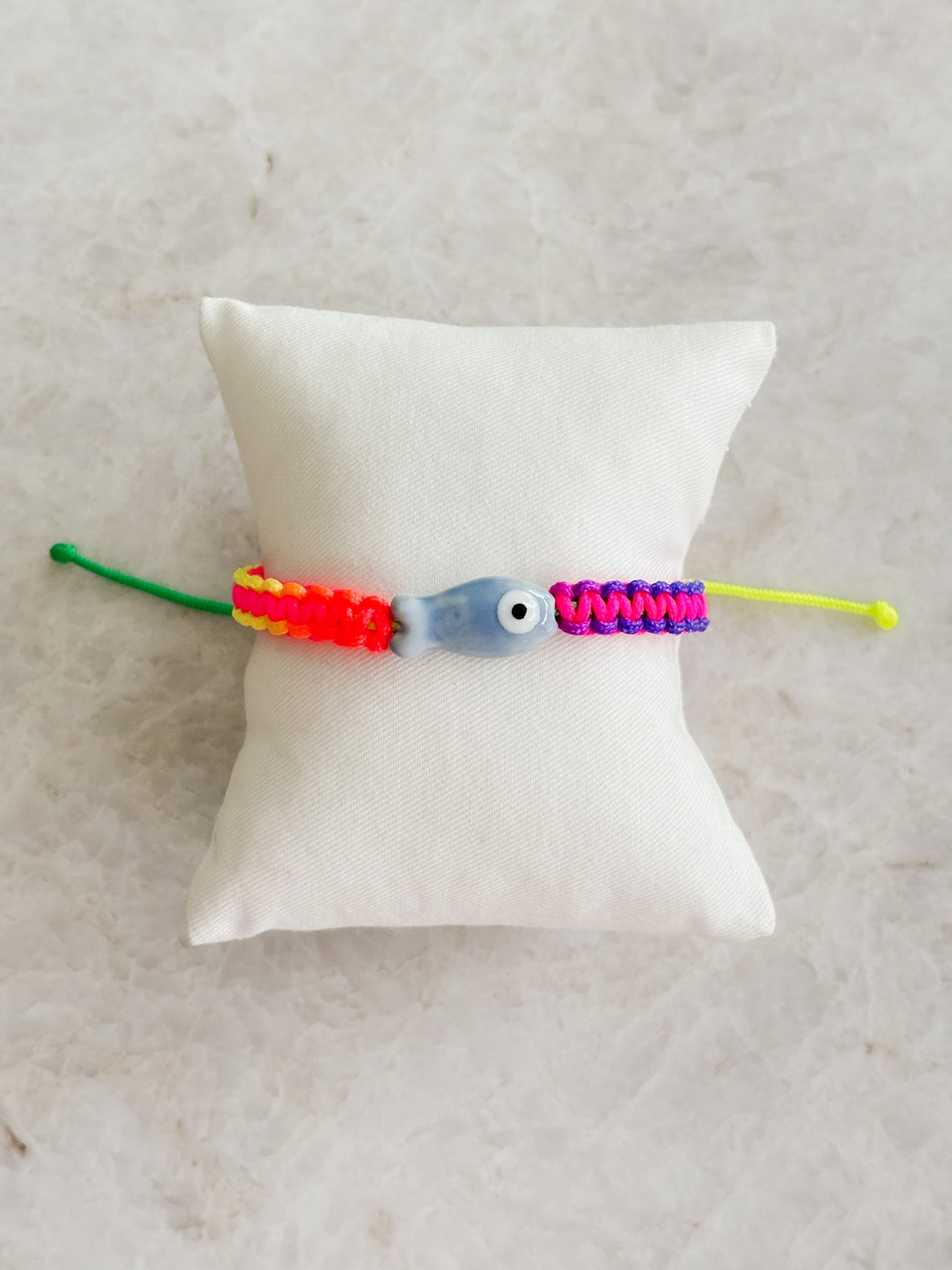 Fluo fish bracelet - blue