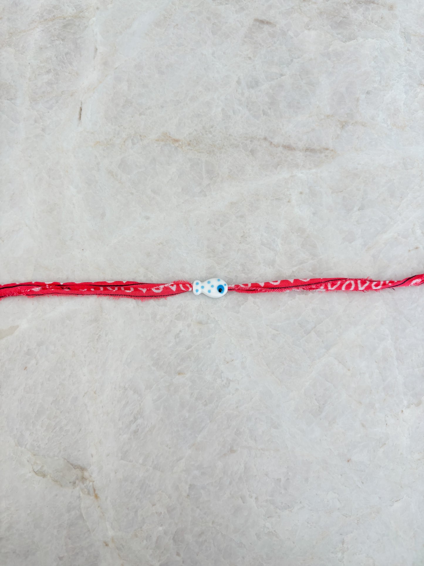 Vis armband - wit