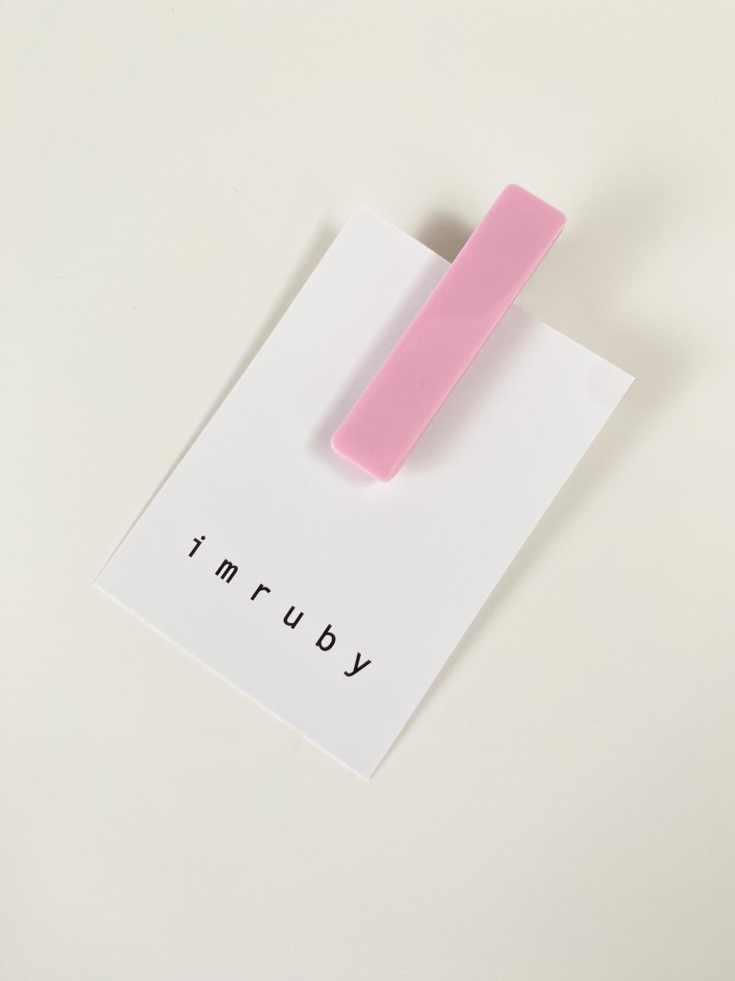 Bar clip - pink