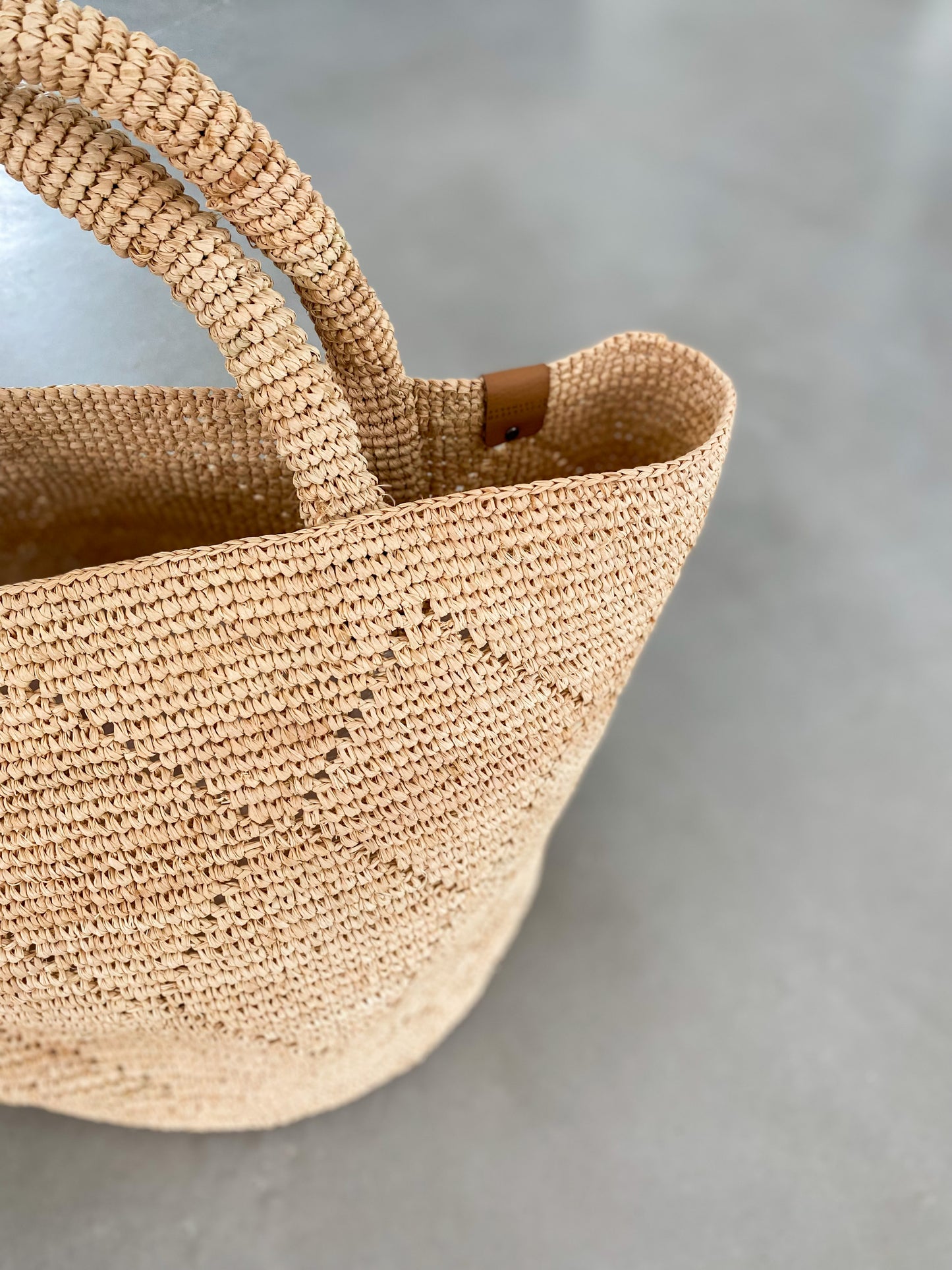Raffia handbag