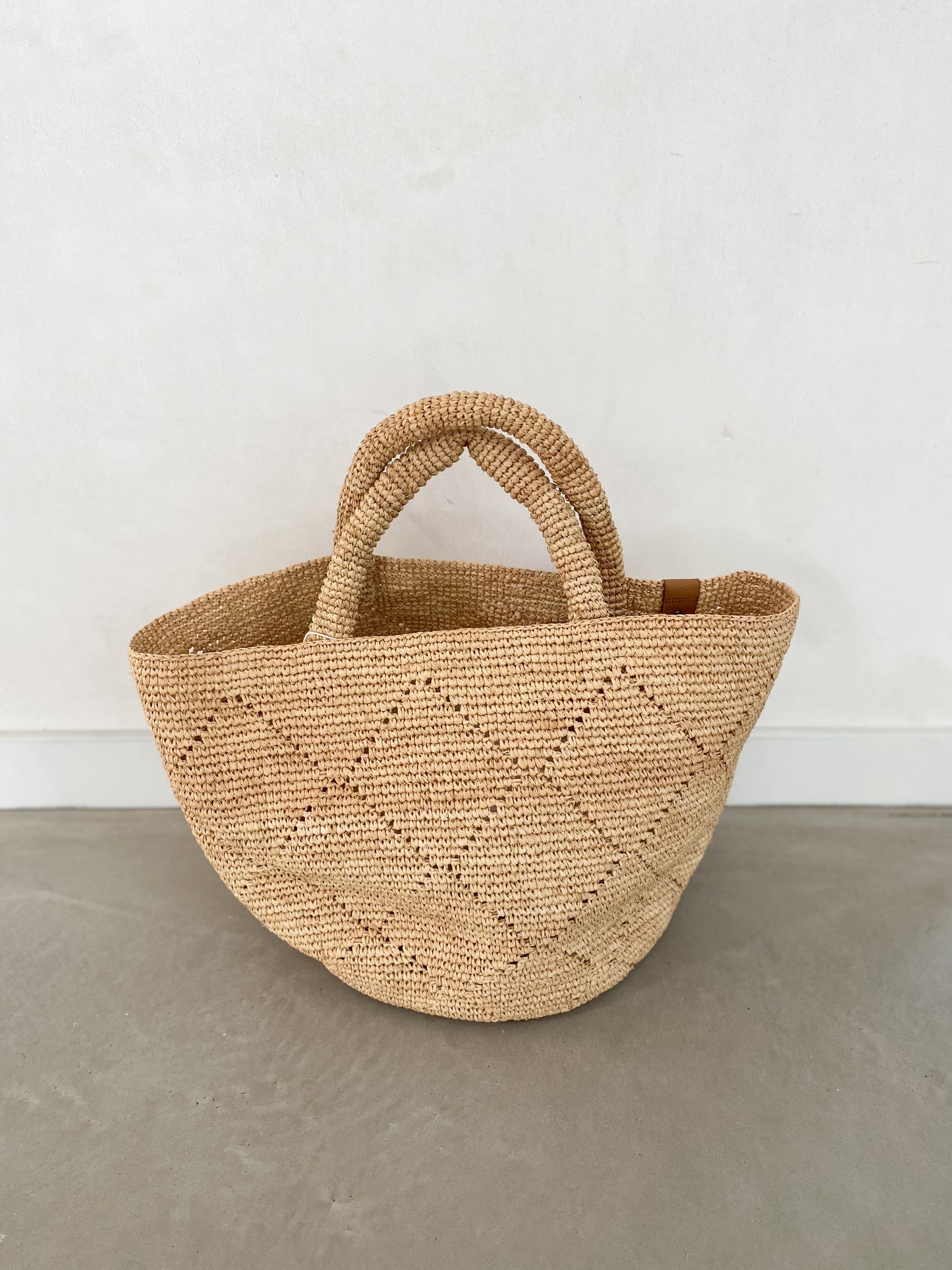 Raffia handbag