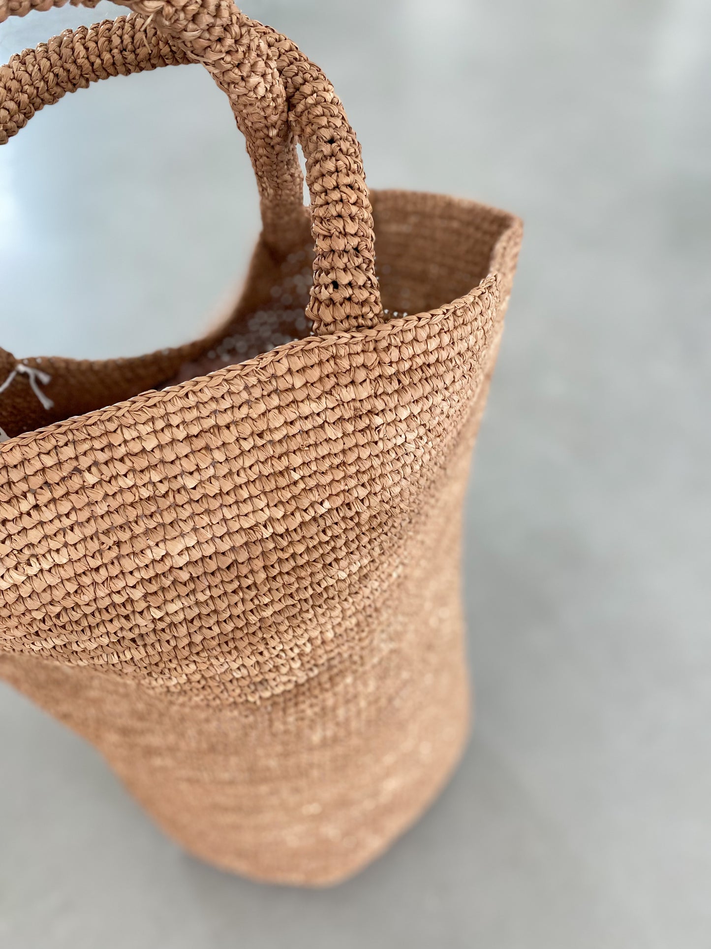 Raffia handbag