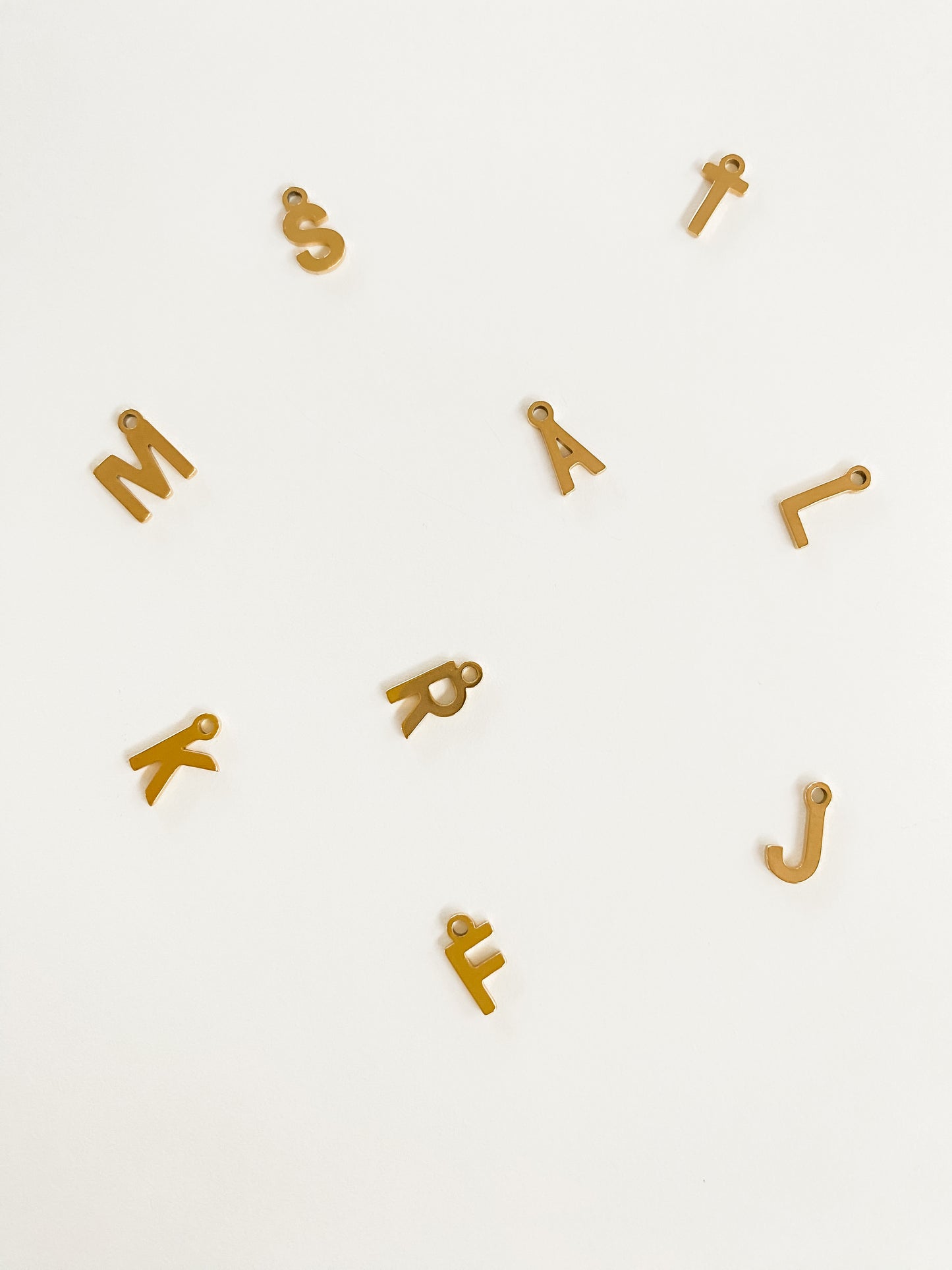 Modern initial necklace