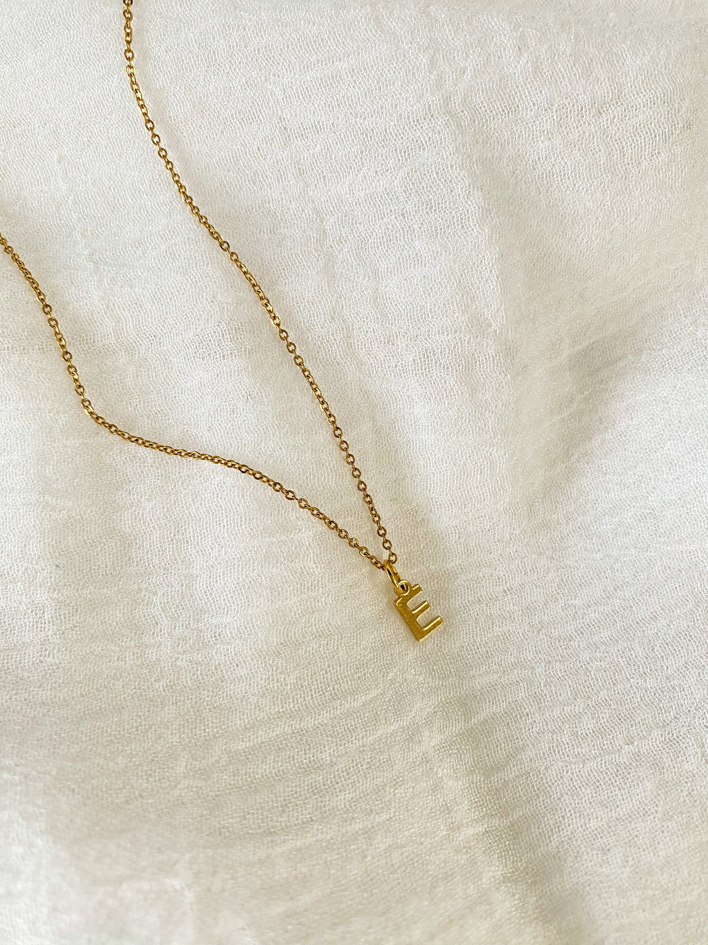 Modern initial necklace